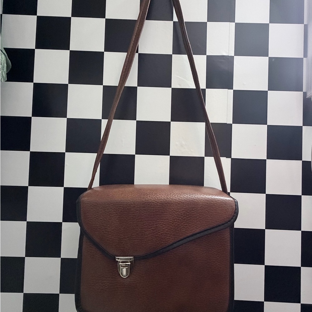 Vintage Elegant Brown Messenger Bag